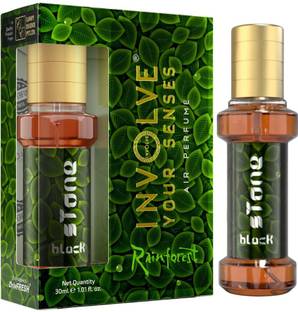 Involve Rainforest Black Stone Spray Car Air Perfume | Car Freshener Spray Fine Fragrance Car Scent Air Freshener | Car accessories interior | Long-lasting fragrance | Car perfume��(30 ml)