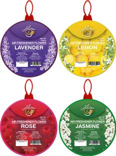 Soulfresh Air Freshener Flower block, for toilet and bathroom, Lavender, Citrus, Jasmine, Rose Blocks Air Freshener flowers blocks for Toilet & bathroom