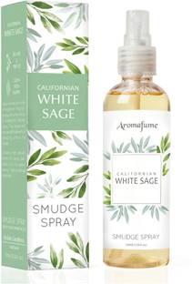 Aromafume White Sage Spray White Sage Smudge Spray|100Ml/3.3 Oz|Sage Spray For Cleansing Negative Energy & Protection|Non-Toxic Room Spray|Natural Sage Mist For Spiritual Cleansing, Smokeless Smudging