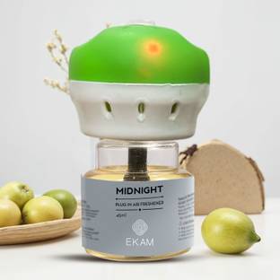 Ekam Midnight Scented Automatic Air Room Fresheners Plug-In Kit With 45Ml Refill Oil Automatic Spray Midnight Scented Summer Delights Home Fragrance Automatic Air Room Fresheners Plug-In Kit With 45Ml Refill Oil Used For Home Freshener, Room Freshener, Bathrrom Freshener, Office Freshener
