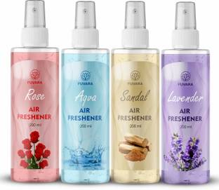 FUVARA rose, aqva, sandal, lavender Spray Rose Aqva Sandal Lavender Room Spray 200ml Pack 4