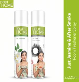 POUR HOME Just Jasmine And After-Smoke Combo of 2 Spray Just Jasmine And After-Smoke Combo of 2