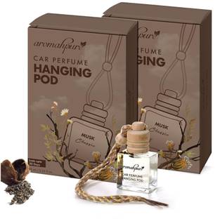Aromahpure Musk Car Freshener Diffuser Car Perfume Hanging Pod Musk Fragrance Natural Essential Fragrance Oils Air