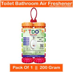 TDO Air Freshner For Toilet Bathroom, Sandal, Lavender, Rose, Jasmin, Lemon, Mogra, Strawberry Car Freshener Blocks Toilet Bathroom Freshener Fragrance Urinal Balls Urinal Cubes Sani Cube for Washbasins & Pantry 1 pcs