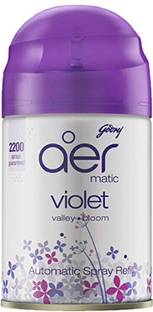 Godrej Violet Car Freshener Spray aer matic, Automatic Air Freshener Refill Pack - Violet Valley Bloom