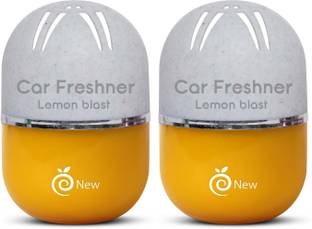 Enew Lemon Blast Car Freshener Diffuser Set RefreshDrive Twist-Activated Car Gel Air Freshener - Lemon Blast