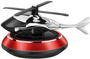 CCE Aroma Diffuser Helicopter Design 360 Degree Rotation Solar Power Air Freshener (Red)-02
