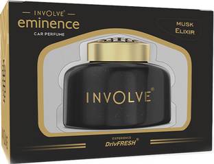 Involve Eminence Musk Elixir Organic Fiber Car Perfume with DrivFRESH – Car Freshener Blocks – IEM03 | Car accessories |Car Air Fresheners