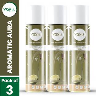 Vayu Air Freshener Room Spray Aromatic Aura Flavour (Pack of 3) Car Freshener Spray Air Freshener Room Spray