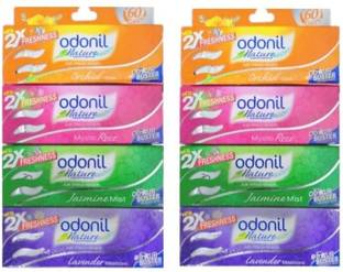 Odonil Multi Blocks Nature Air Freshner (Pack of 8) Different Fragnance.