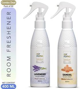 Airroma Lavender, Sandal Spray Long-lasting Odour Eliminator for Home, Hotel Rooms, Toilet & Office Use