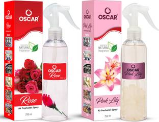 OSCAR Rose and Pink Lilly Spray Room Air Freshener with Long Lasting Mood Freshing fragrance