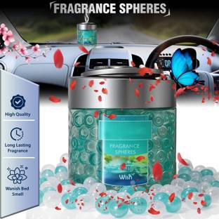 Otoroys Wish Fragrance Spheres Jelly Balls Green Air Freshener for Car and Home Car Freshener Diffuser Natural and Elegant, Fruit and Flower Fragrance