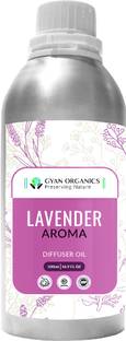 Gyan Organics Lavender Aroma Car Freshener Automatic Spray, Aroma Oil, Diffuser, Spray Aroma Oil Lavender Diffuser Refill Oil Fragrance Lavender Aroma Oil Fragrance for Home Room Office & Washrooms (500ml) Pack Of 1