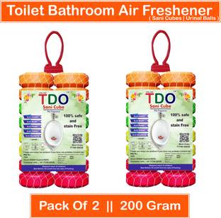 TDO Air Freshner For Toilet Bathroom, Sandal, Lavender, Rose, Jasmin, Lemon, Mogra, Strawberry Blocks Toilet Bathroom Freshener Fragrance Urinal Balls Urinal Cubes Sani Cube for Washbasins & Pantry,