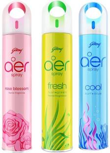 Godrej Aer Petal Pink, Lush Green, Cool Surf Blue, HOME Fragrance Spray Aer HOME Fragrance Spray