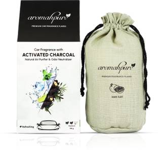 Aromahpure Premium Car Perfume Flakes with Activated Charcoal|Dark Flirt Fragrance Car Freshener Diffuser Grapefruit Flakes with Activated Charcoal