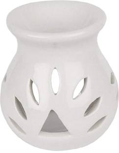 Airroma Ceramic Aroma Oil Burner White Color Diffuser, Diffuser Set, Aroma Oil Oil Burner White Color