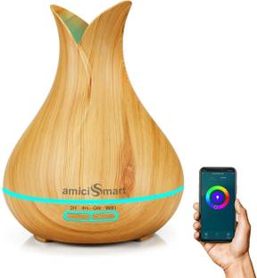 amiciSmart Aroma Diffuser WiFi Aroma Diffuser with Multicolor LED Light | Smart Life App & Alexa Compatible