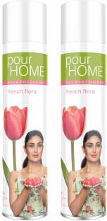 POUR HOME French Flora Room Freshner Spray | Room Freshener | French Flora (Pack of 2)