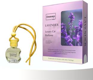 Dweep India Lavender Car Freshener Diffuser Lavender Car Fragrance, Fresh Aroma, Air Freshener, Car Fragrance