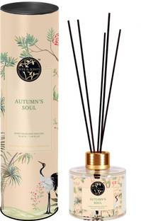 Soul & Scents Autumns Soul Fables Fragrance of Rose, Honey & Sandalwood | Get 5 Rattan Sticks Diffuser Set 50 ml Autumns Soul Fables Reed Diffuser Set | Fragrance of Morrocon Rose, Honey & Sandalwood | Get 5 Rattan Reed Sticks | Room Freshener for Home, Bedroom, Living Room & Office