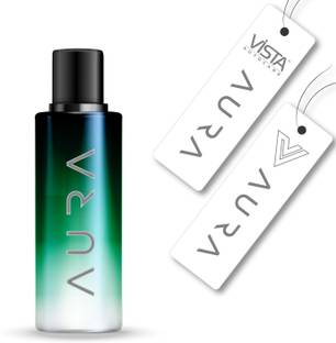 Vista Auto Care Aura Hanging Air Freshener Perfume EARTH with 2 Hanging Boards, 400 + Sprays Car Freshener Spray Hanging Air Freshener - Earth 30 ml with 2 Hanging Boards