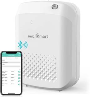 amiciSmart Aroma Diffuser Bluetooth Aroma Diffuser, Waterless Essential Oil Diffuser with Cold Air Diffusion Technology
