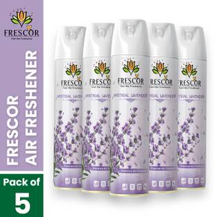 Frescor Air Freshener Lavender Fragrance Spray Mystical & Lavender Air Freshener Blocks Spray(5*220ml)