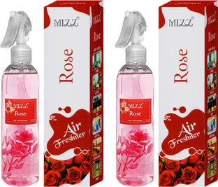 WLEWORLDLOOKENTERPRISES Air Freshener Rose Room 2 Pack 270 ml Spray Air Freshener Mizz Rose Air FreshenerAir Freshener Room Freshener