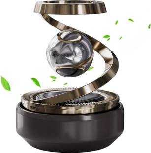 GRANTHI ENTERPRISE Assorted Fragrance Refill, Diffuser, Automatic Spray, Aroma Oil Solar Powered Rotating DUAL colour Perfume Car Air Freshener Diffuser