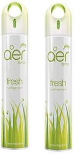 Godrej Aer Fresh Spray Perfumes Room Freshener Spray-270 ml Pack of 2 (Fresh lush. green)