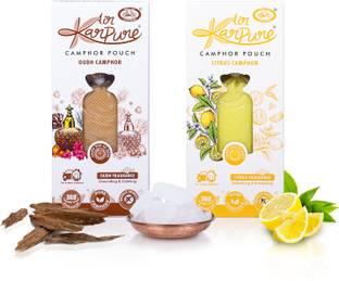 Cycle Karpure Camphor Pouch Combo Oudh & Citrus Fragrance Air Freshener Potpourri Karpure Camphor Pouch Combo