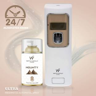 Wattle Castillo Automatic Air Freshener Dispenser & Mounty Refill-265ml(Dispenser+Refill) Automatic Spray, Diffuser Set Automatic Air Freshener Dispenser And Refill
