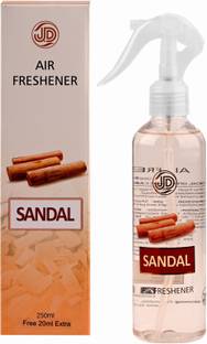 JETHARAM DAWARJI INTERNATIONAL Sandal Air Freshener | Refreshing Room Car Freshener Spray Sandal Air Freshener - 250ml | Refreshing Room Spray | Invigorating Aromatherapy for a Wave of Freshness