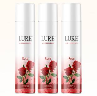 lure Luxury Rose Room Air Freshner Perfect For Home & Office Use 220 Ml Each Spray Luxury Rose Room Air Freshner Perfect For Home & Office Use 220 Ml Each