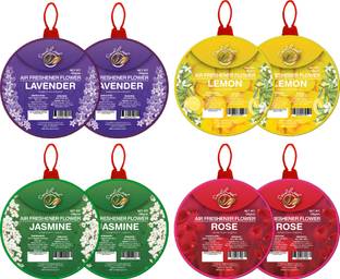 Soulfresh Air Freshener Flower block, for toilet and bathroom, Lavender, Citrus, Jasmine, Rose Blocks Air Freshener flowers blocks for Toilet & bathroom