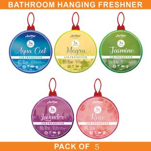 AroMine Rose, Lavender, Jasmine, Aqua, Mogra Room & Bathroom Fragrance-Combo Offer Blocks Rose, Lavender, Jasmine, Aqua, Mogra Room & Bathroom Fragrance-Combo Offer