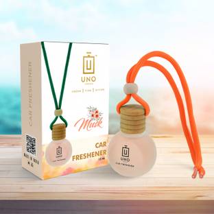 UNO AROMA Musk Fragrance Car Freshener Diffuser Car Freshner Hanging/Car Perfumes Accessories Long Lasting Good Smell Fragrance