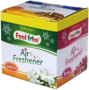 FEEL FREE ROSE, JASMINE, LAVENDER, SANDAL Blocks PREMIUM AIR FRESHENERS 3+1 BOX