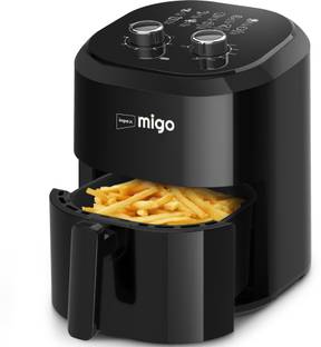 IMPEX Nutrifry 7 in 1 Function, Uses up to 90% Less Fat 1150 W, Cyclonic Air Flow Cooking, Smart Touch Display (Black) Air Fryer