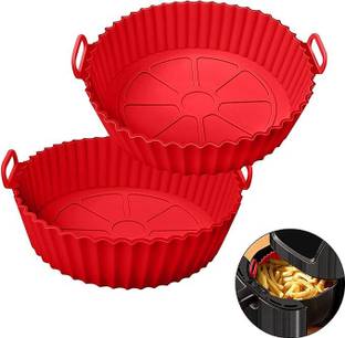 Alesso Reusable Silicone Non-Stick Silicone Air Fryer Liners With Ear Handles Air Fryer