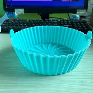 Xroncinz Air Fryer Silicone Tray Pot,air Fryer Plate,air Fryer Basket Silicone Baking Air Fryer
