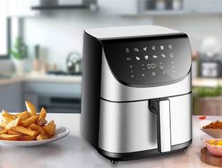 GETHOME Nafter Digital Air Fryer Oven with Cooking Preset Rotisserie, 2000W(Gray, Black) Air Fryer