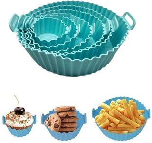 MOBDESK Reusable Essentials Silicone Air Fryer Liners Round Nonstick Baking Basket Tray Air Fryer