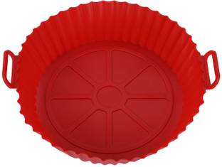 COSKIRA Fryer Silicone Liner with Handles, Air Fryer Silicone Mat, High Temperature Air Fryer