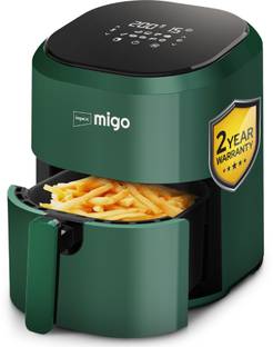IMPEX Nutrifry Smart 7 in 1 Function, Uses up to 90% Less Fat 1200 W, Cyclonic Air Flow Cooking, Smart Touch Display (Green) Air Fryer
