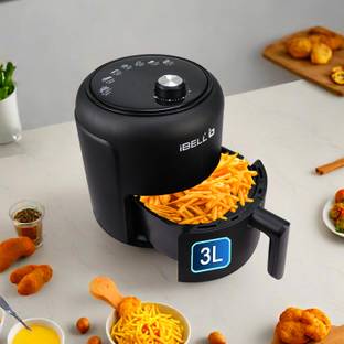 iBELL AF300M Fry Machine,1300 W, Timer Knob, Detachable Basket, Multiple Mode, 3 Litre Air Fryer