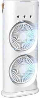 byte Portable Air Cooler Mist Humidifier Dual Spray Remote RGB LED Air Purifier Filter