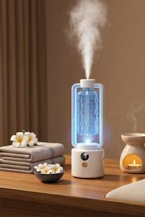 SHIVAANGAN Modern Glass Humidifier & Essential Oil Diffuser Portable Room Air Purifier